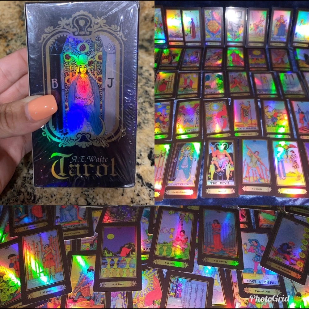 Tarot holographic deck Cards for Beginner Deck New
